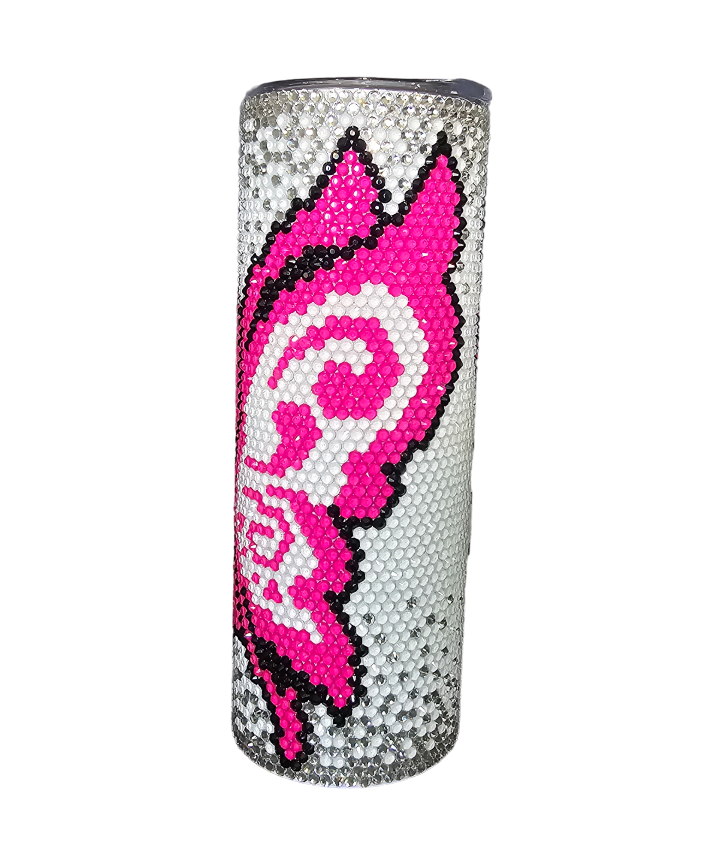 20oz Butterfly Breast Cancer Awareness Rhinestone Tumbler