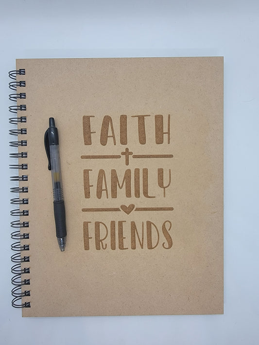 Faith Family Friends Notebook