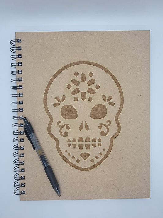 Sugar Skull with Flower Notebook