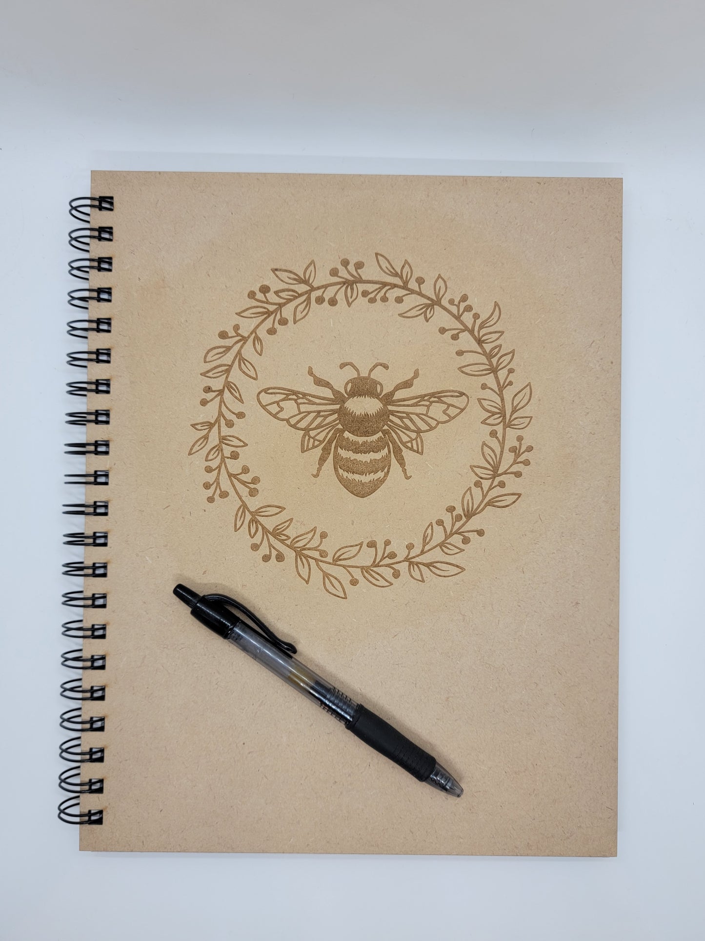 Bee with Floral Circle Notebook