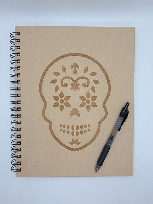 Sugar Skull with Cross Notebook