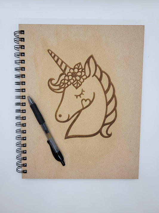 Unicorn with Heart Notebook