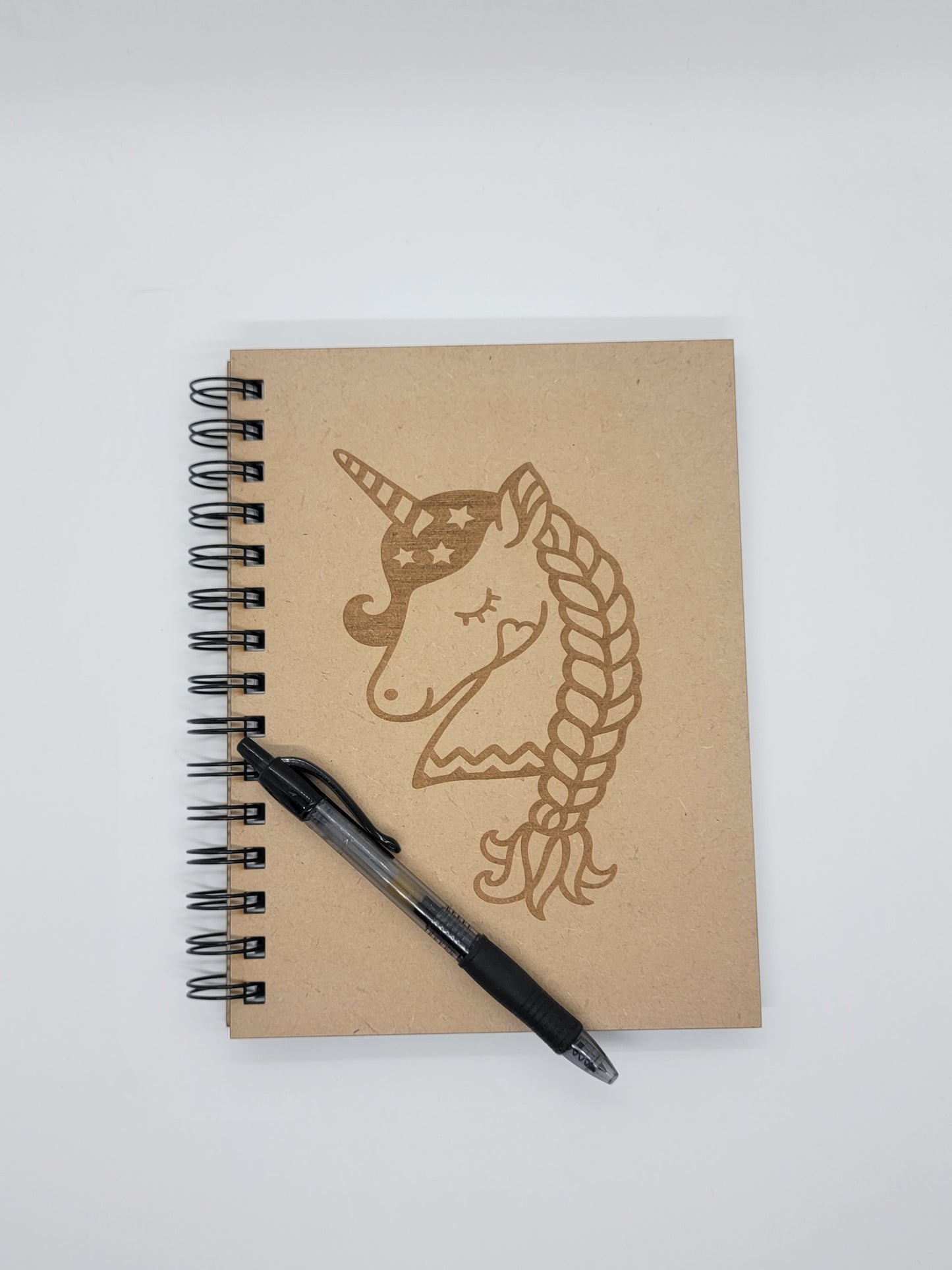 Unicorn with Braid Notebook