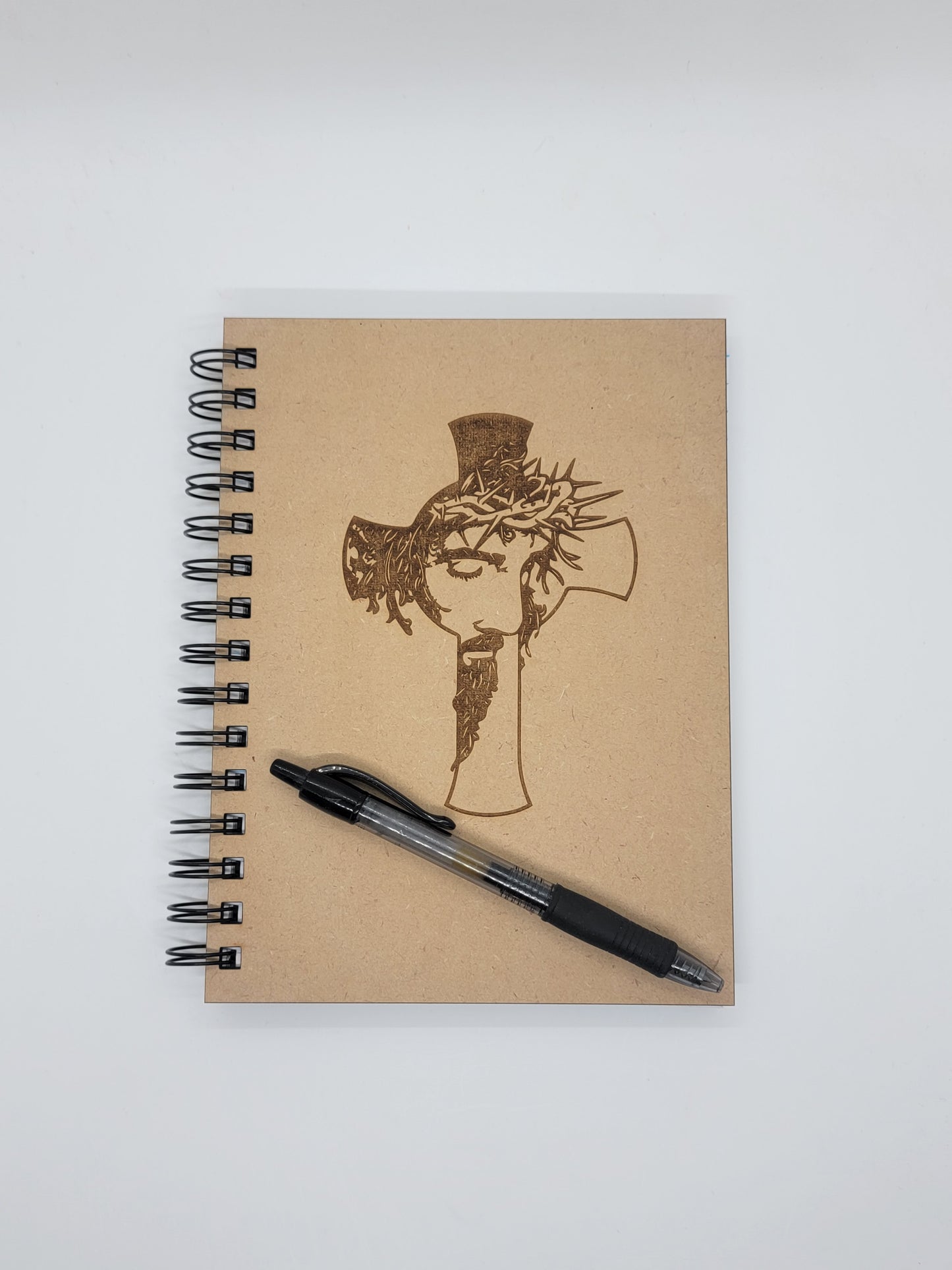 Cross with Jesus Face Notebook