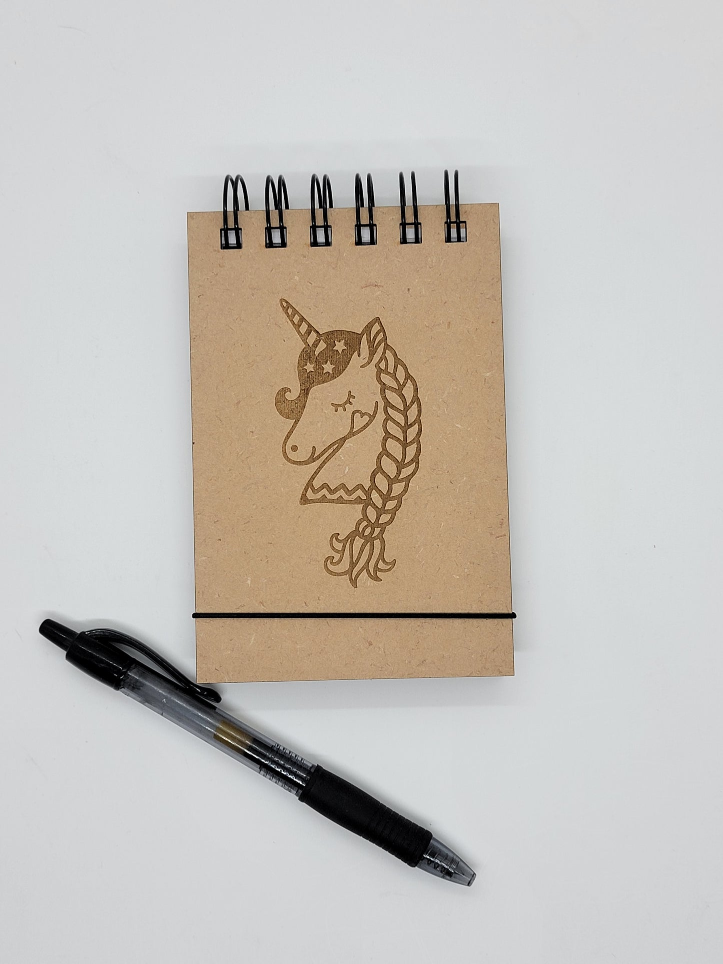 Unicorn with Braid Notebook