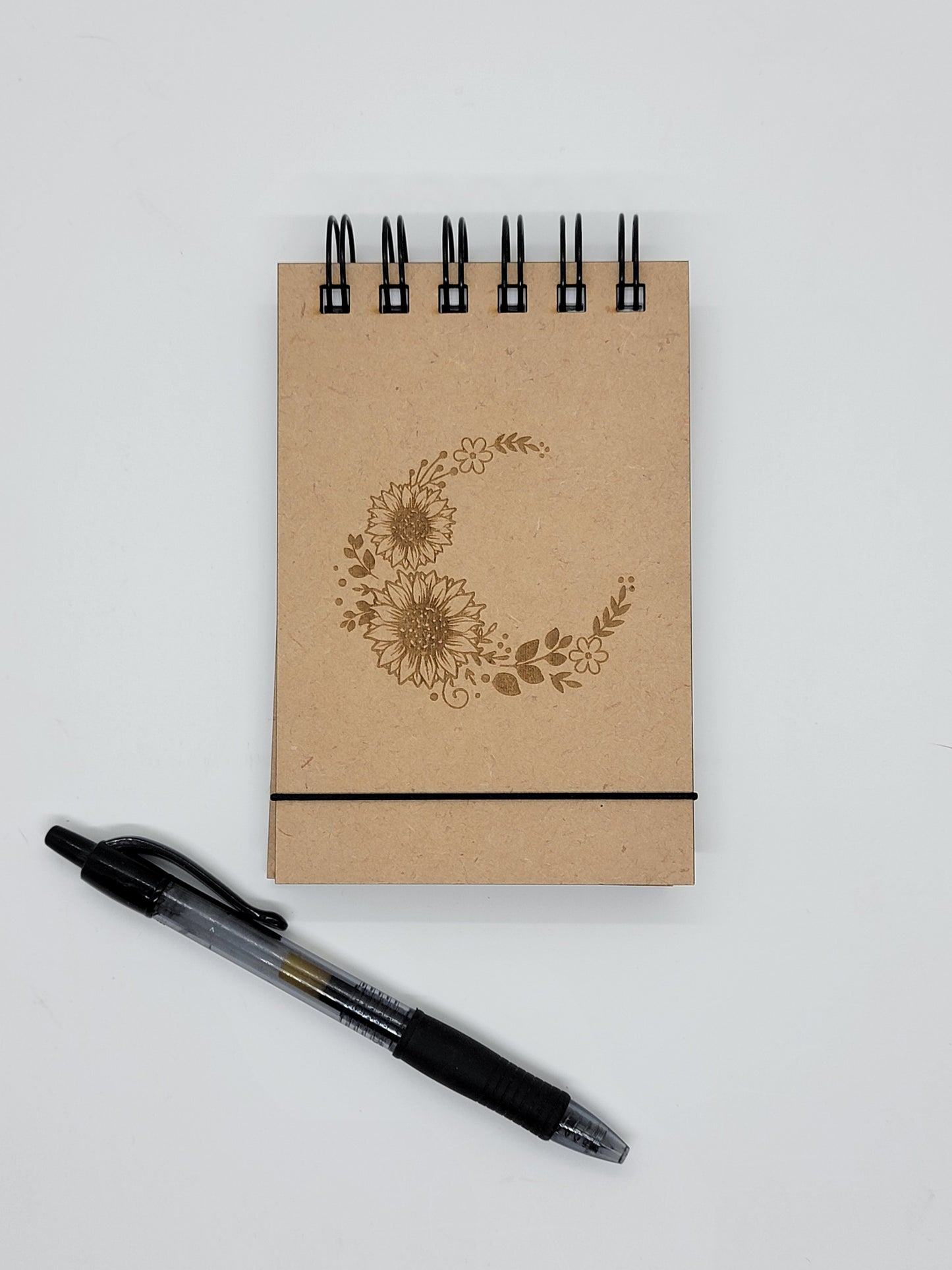 Sunflower Floral Moon Notebook