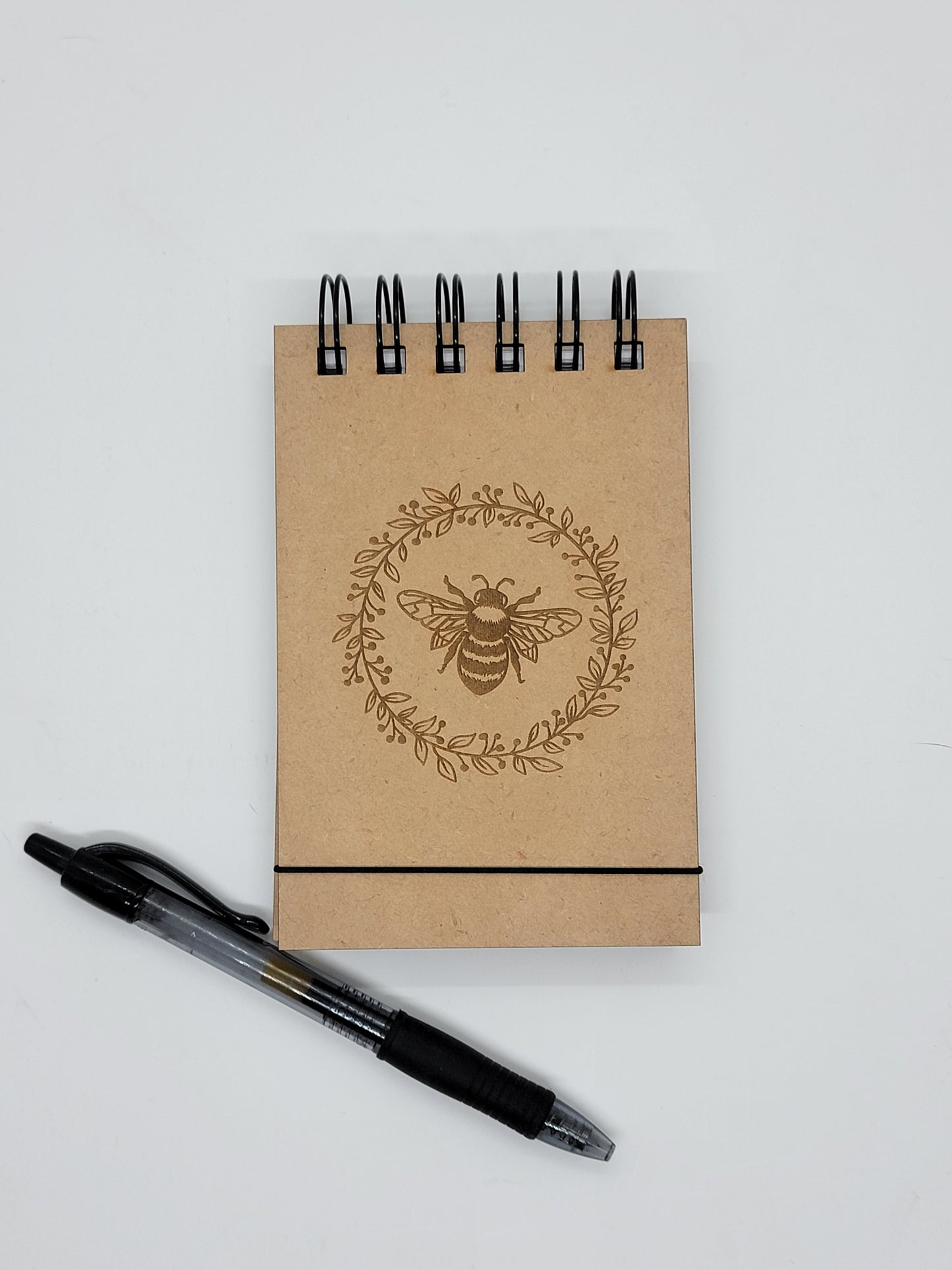 Bee with Floral Circle Notebook