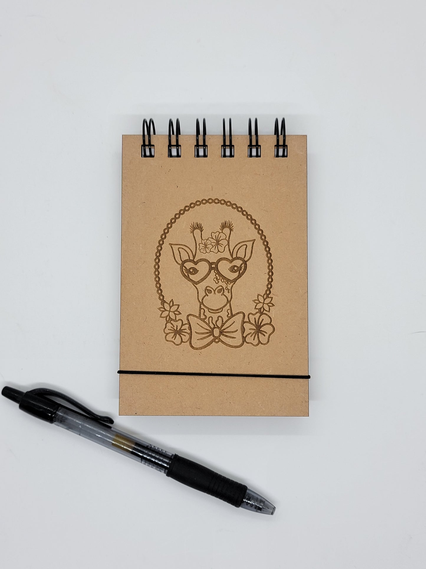 Silly Giraffe with Glasses Notebook